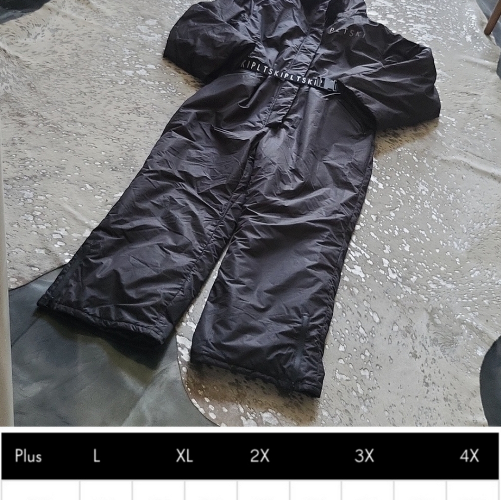 PrettyLittleThing Ski Belted Snow Suit Faux Fur Hood NWT Sz2X